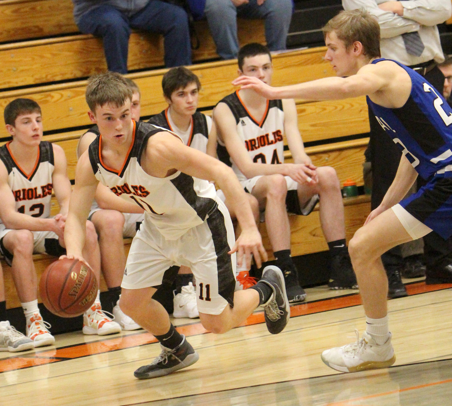 Saint Croix Central at Stanley-Boyd boys basketball 2-15-20